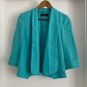 Teal blue blazer